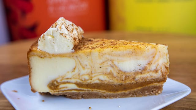 Pumpkin Cheesecake.